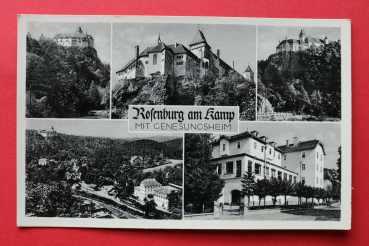 AK Rosenburg am Kamp / 1955 / Mehrbildkarte / Genesungsheim / Strassenansicht / Niederösterreich